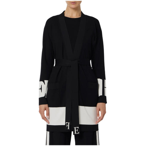 Elisabetta Franchi Cardigan Cardigan Donna lungo con cinta 40 - Francavilla Moda